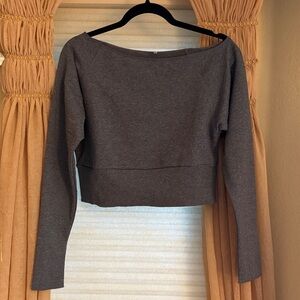 Prima Studio Boatneck Crop Top